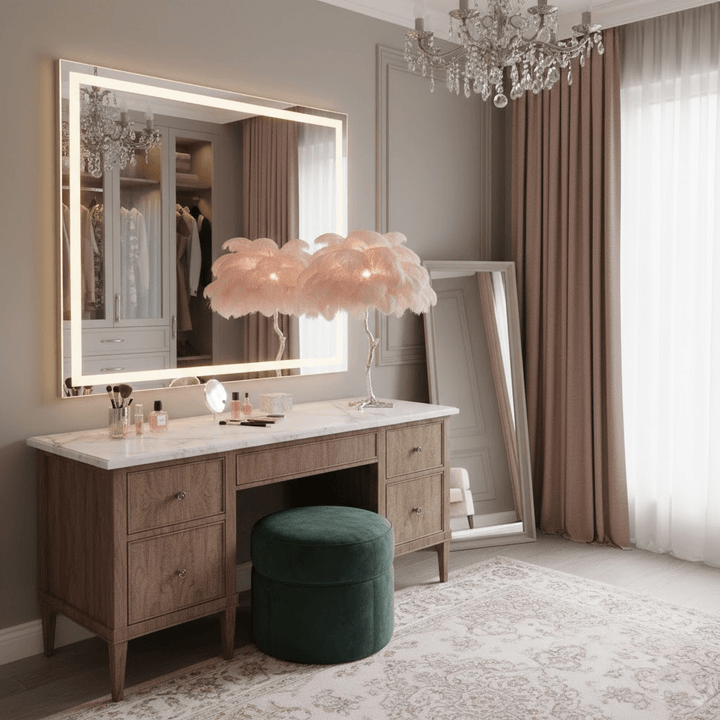 Ostrich Feather Table Lamp - Vakkerlight