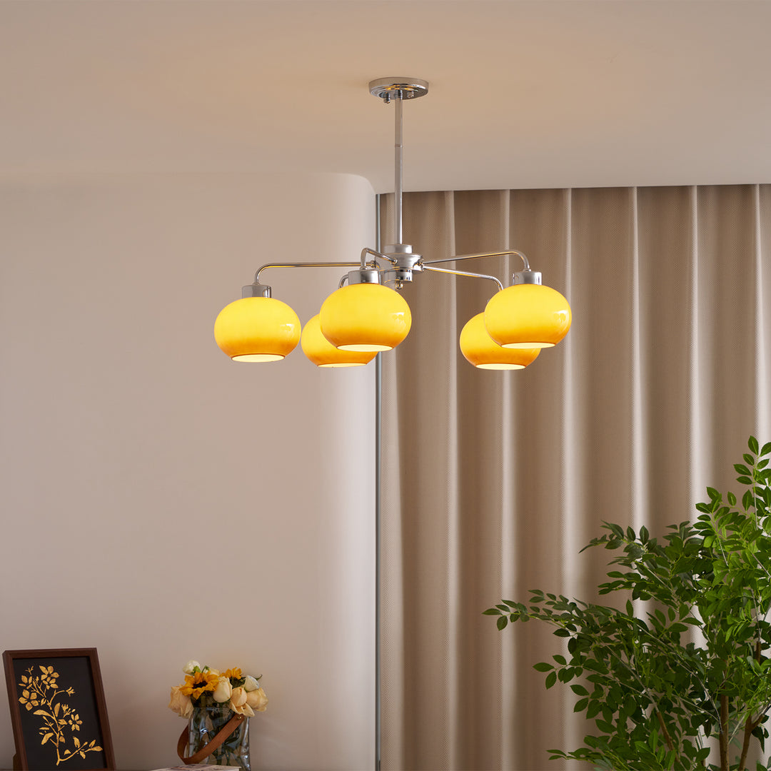 Oval Persimmon Chandelier - Vakkerlight