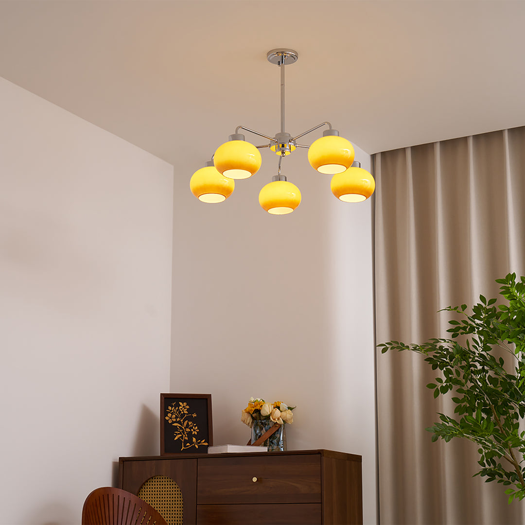 Oval Persimmon Chandelier - Vakkerlight