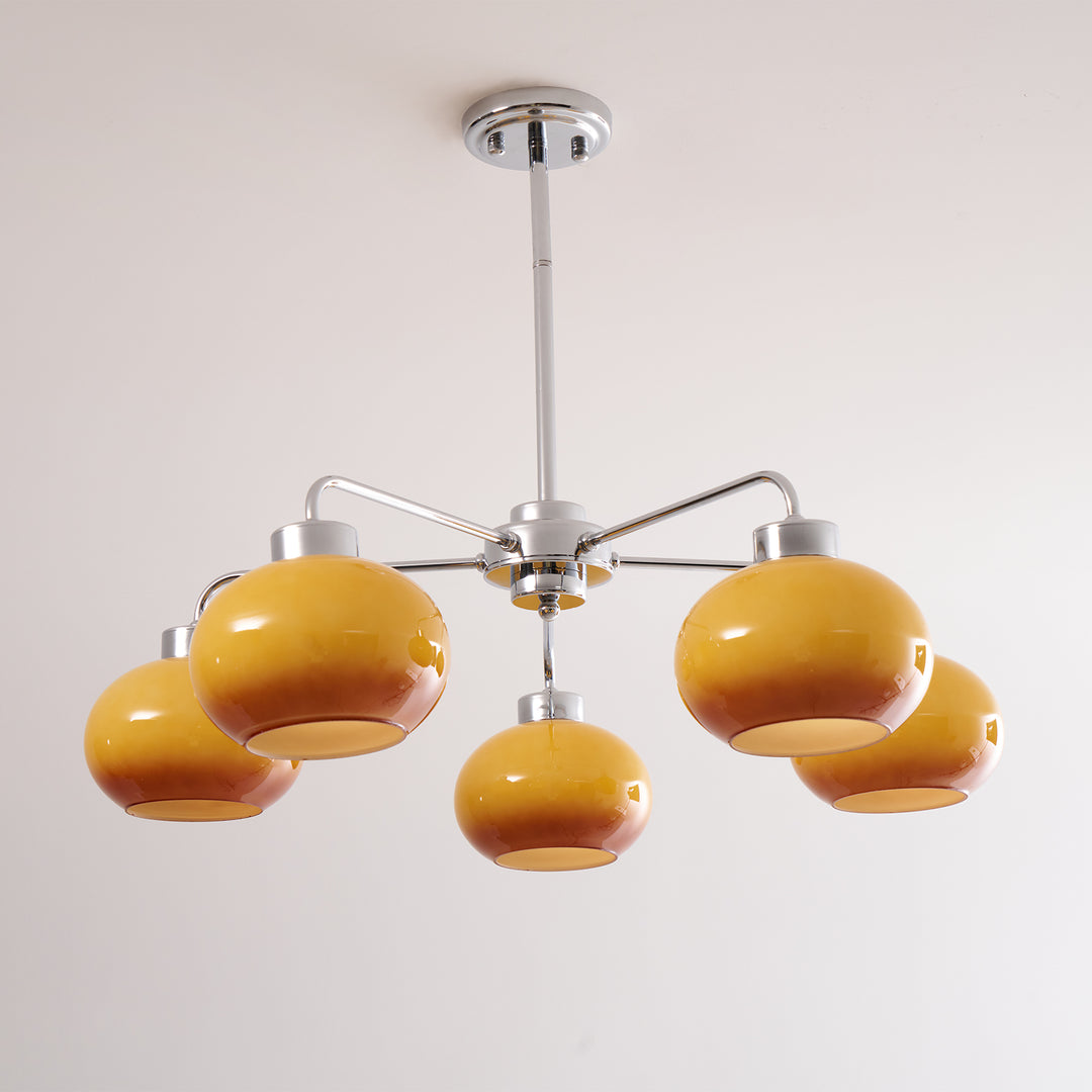 Oval Persimmon Chandelier - Vakkerlight