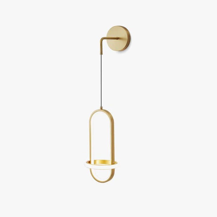 Oval Brass Wall Light - Vakkerlight