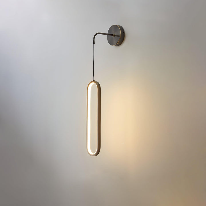 Oval LED Brass Wall Lamp - Vakkerlight