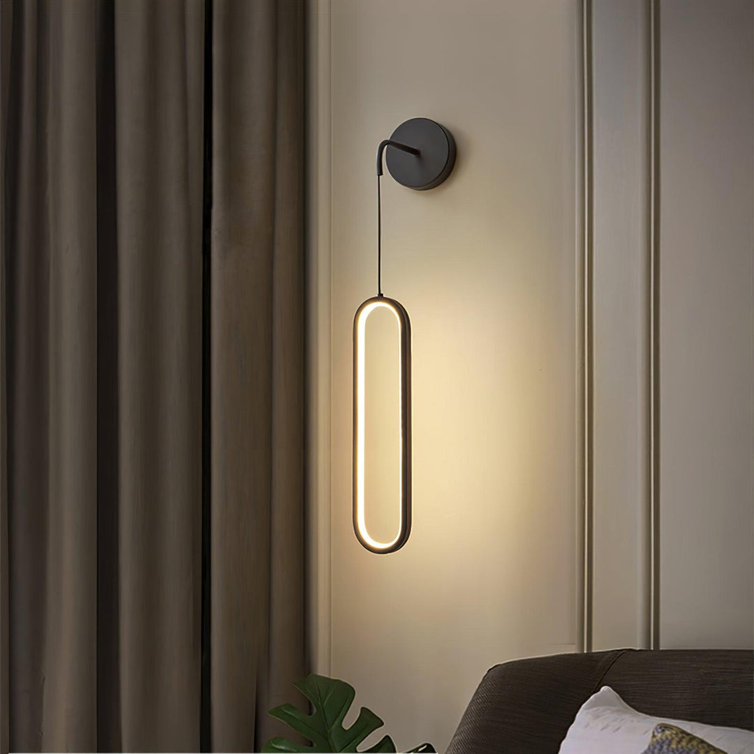 Oval LED Brass Wall Lamp - Vakkerlight