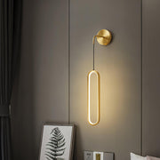Oval LED Brass Wall Lamp - Vakkerlight