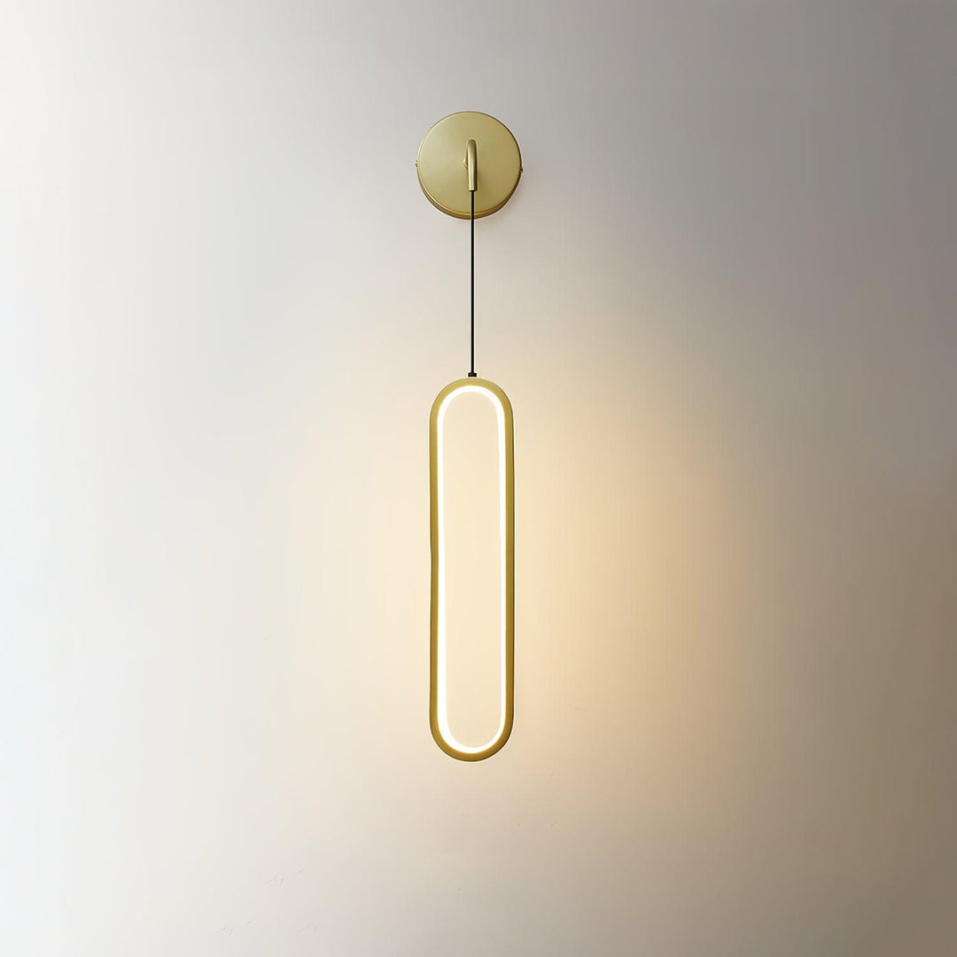 Oval LED Brass Wall Lamp - Vakkerlight