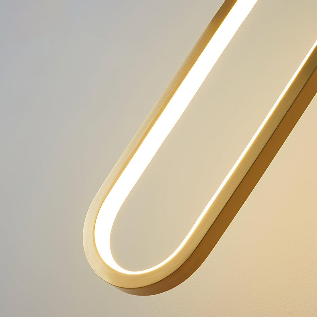 Oval LED Brass Wall Lamp - Vakkerlight