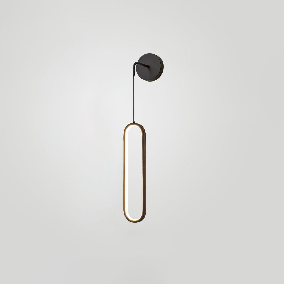 Oval LED Brass Wall Lamp - Vakkerlight