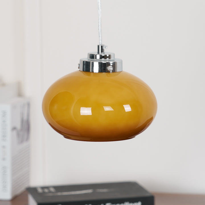 Oval Persimmon Pendant Light