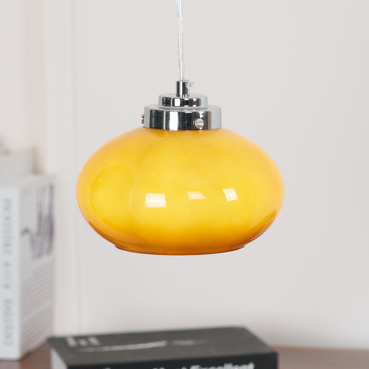 Oval Persimmon Pendant Light