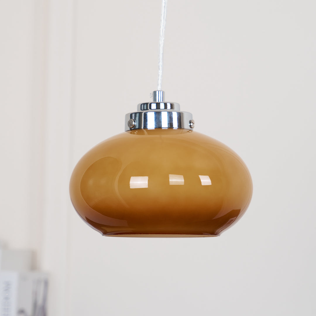 Oval Persimmon Pendant Light