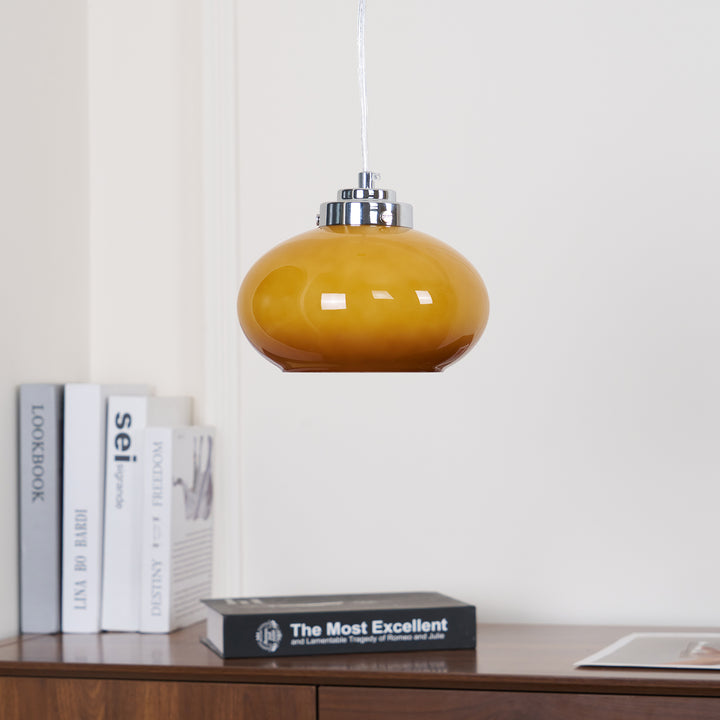 Oval Persimmon Pendant Light