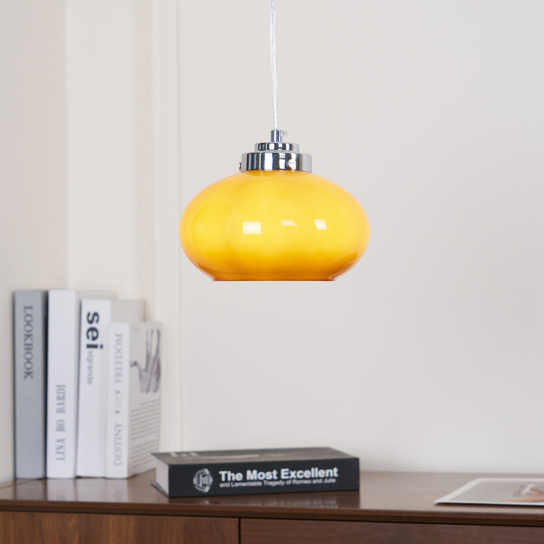 Oval Persimmon Pendant Light