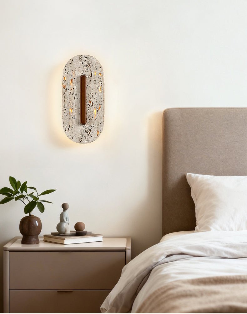 Ovale Travertine Wall Lamp – detail 3