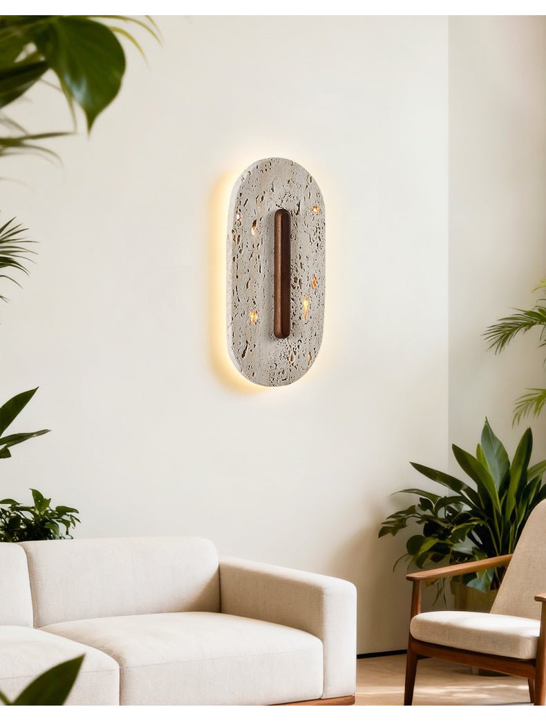 Ovale Travertine Wall Lamp – detail 5