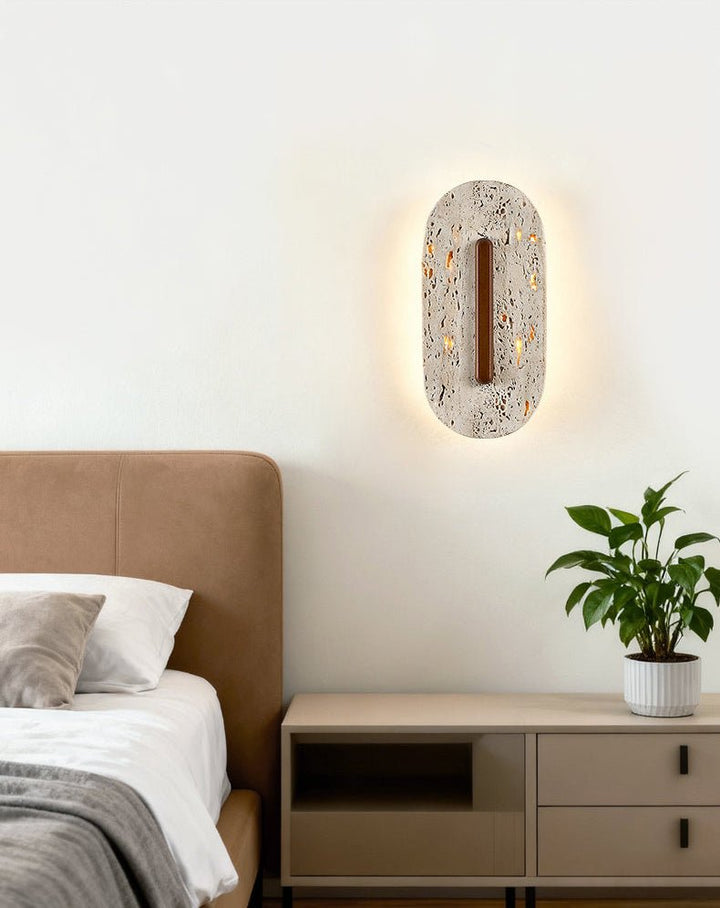 Ovale Travertine Wall Lamp – detail 8