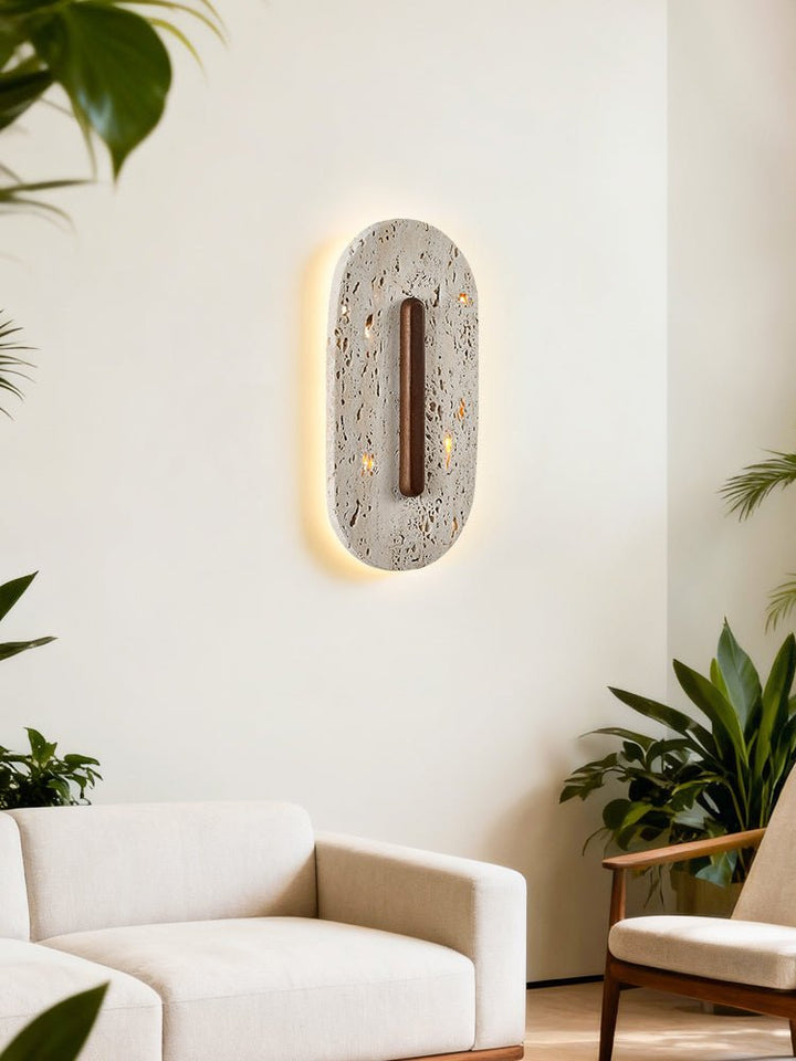 Ovale Travertine Wall Lamp – detail 9