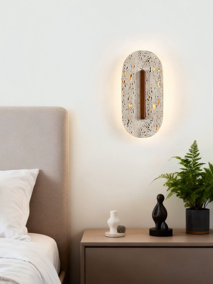 Ovale Travertine Wall Lamp – detail 10
