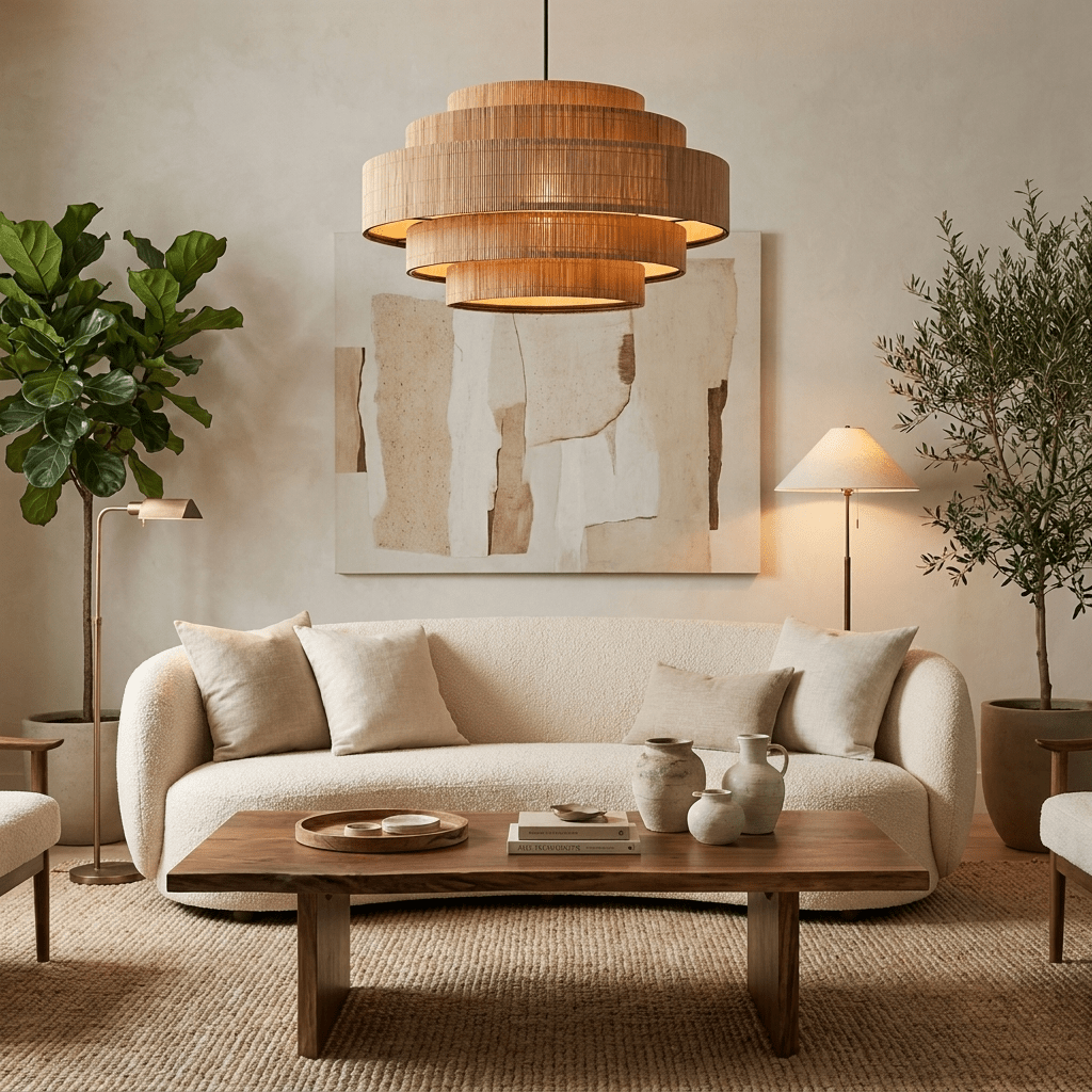 Pagoda Woven Bamboo Chandelier - Vakkerlight