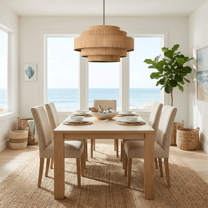 Pagoda Woven Bamboo Chandelier - Vakkerlight
