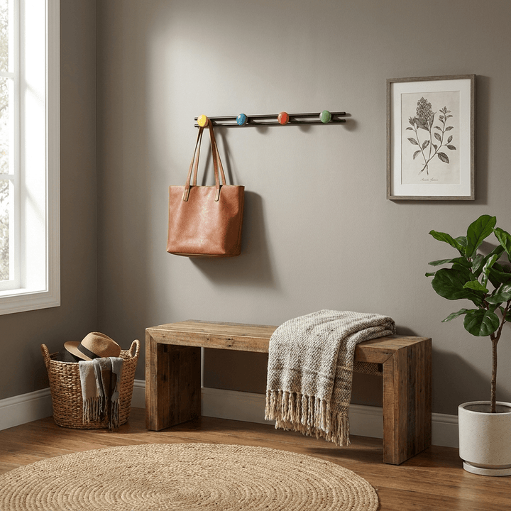 Pallini Ceramic Knob Wall Coat Rack - Vakkerlight
