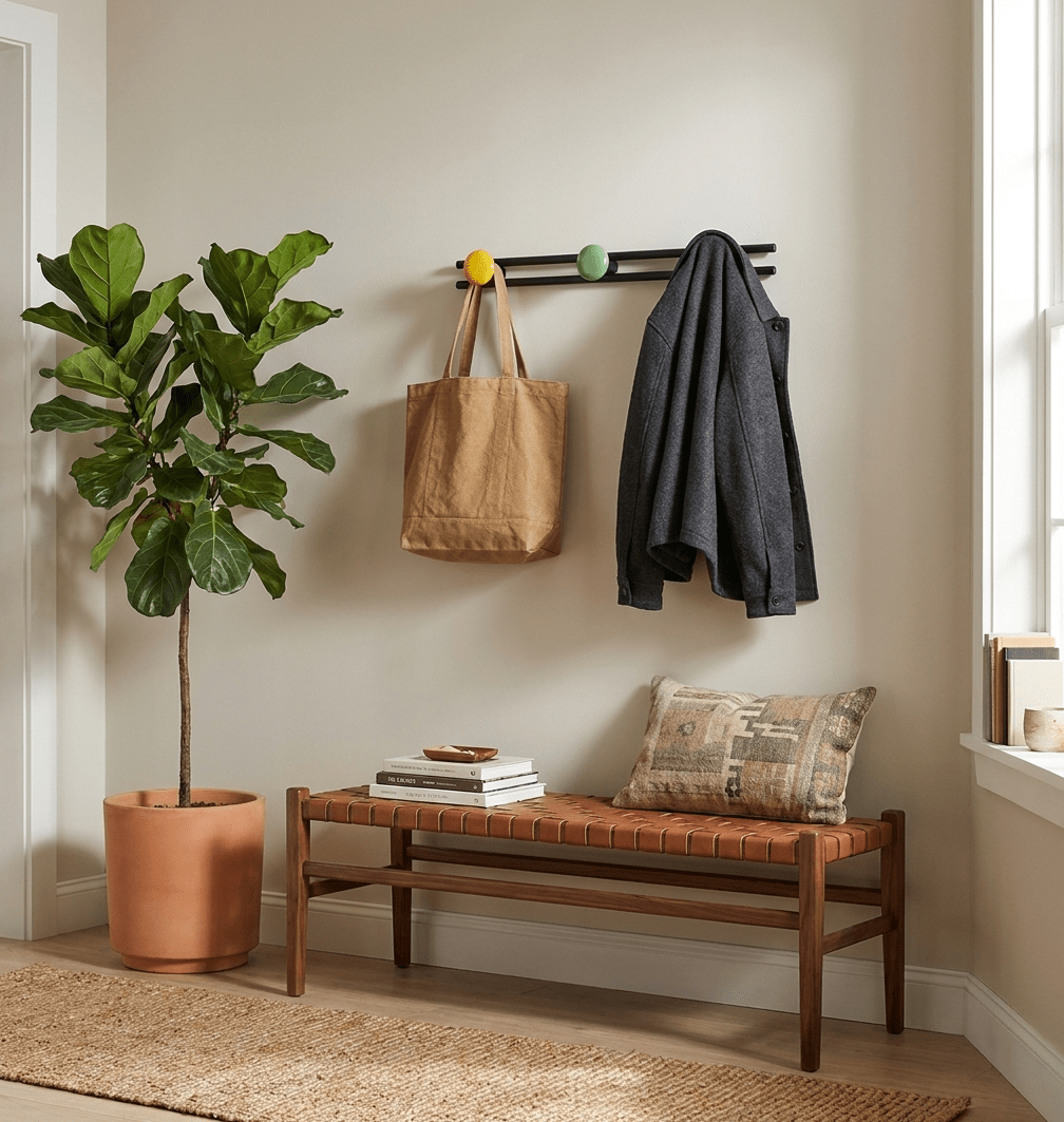 Pallini Ceramic Knob Wall Coat Rack - Vakkerlight