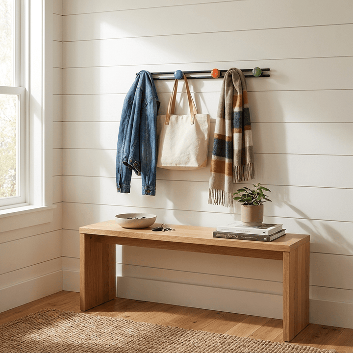 Pallini Ceramic Knob Wall Coat Rack - Vakkerlight