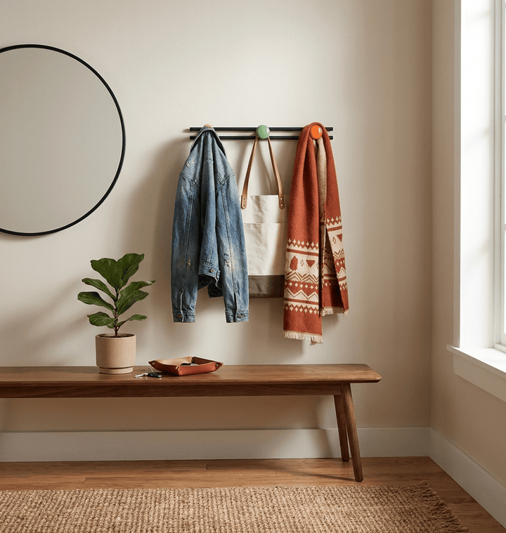 Pallini Ceramic Knob Wall Coat Rack - Vakkerlight