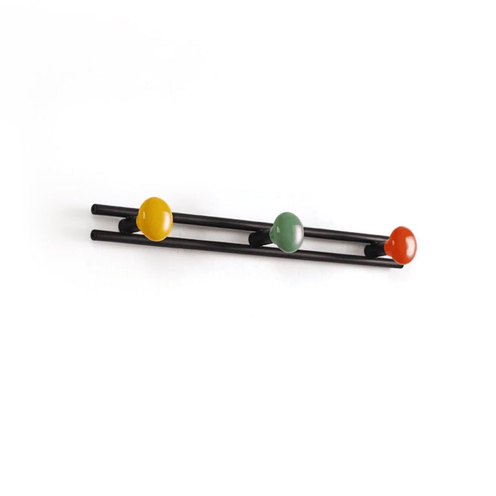 Pallini Ceramic Knob Wall Coat Rack - Vakkerlight