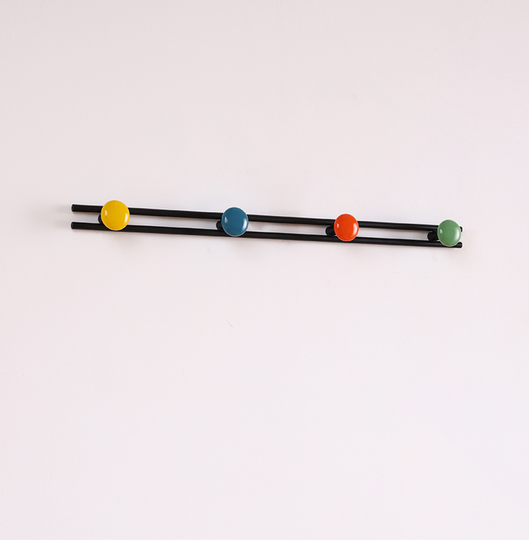 Pallini Ceramic Knob Wall Coat Rack
