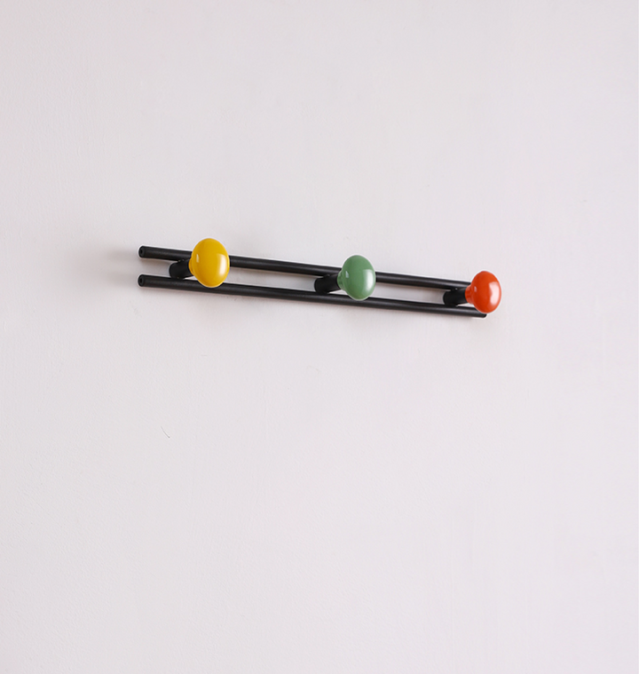 Pallini Ceramic Knob Wall Coat Rack