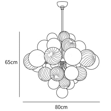 Lustre Pallocino — Desenhos dimensionais 2