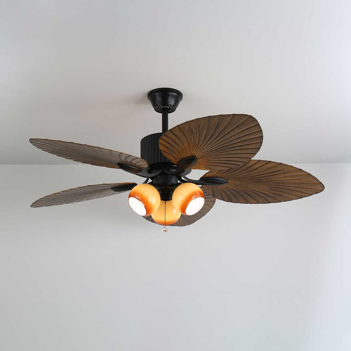 Palm Whisper Tropical Ceiling Fan Light - Vakkerlight