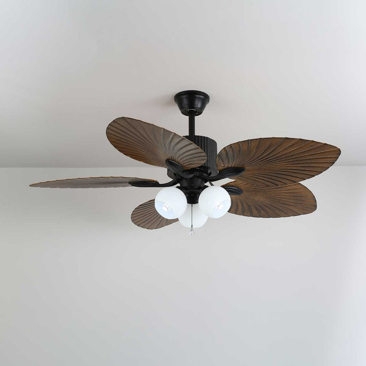Palm Whisper Tropical Ceiling Fan Light - Vakkerlight