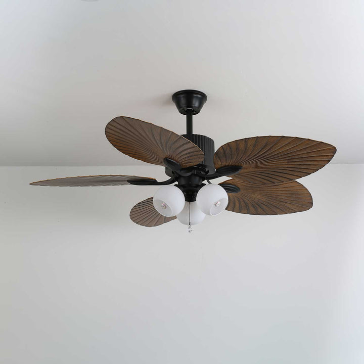 Palm Whisper Tropical Ceiling Fan Light - Vakkerlight