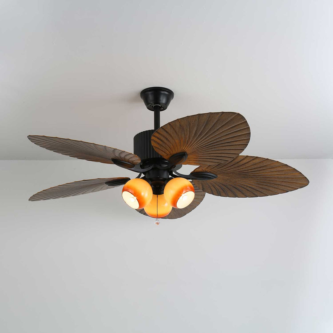 Palm Whisper Tropical Ceiling Fan Light - Vakkerlight