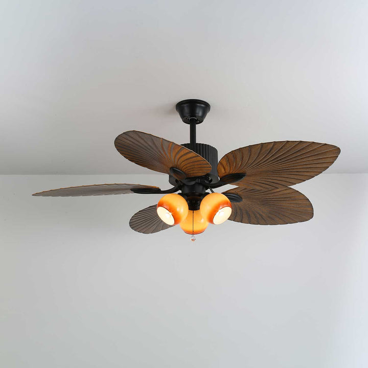 Palm Whisper Tropical Ceiling Fan Light - Vakkerlight