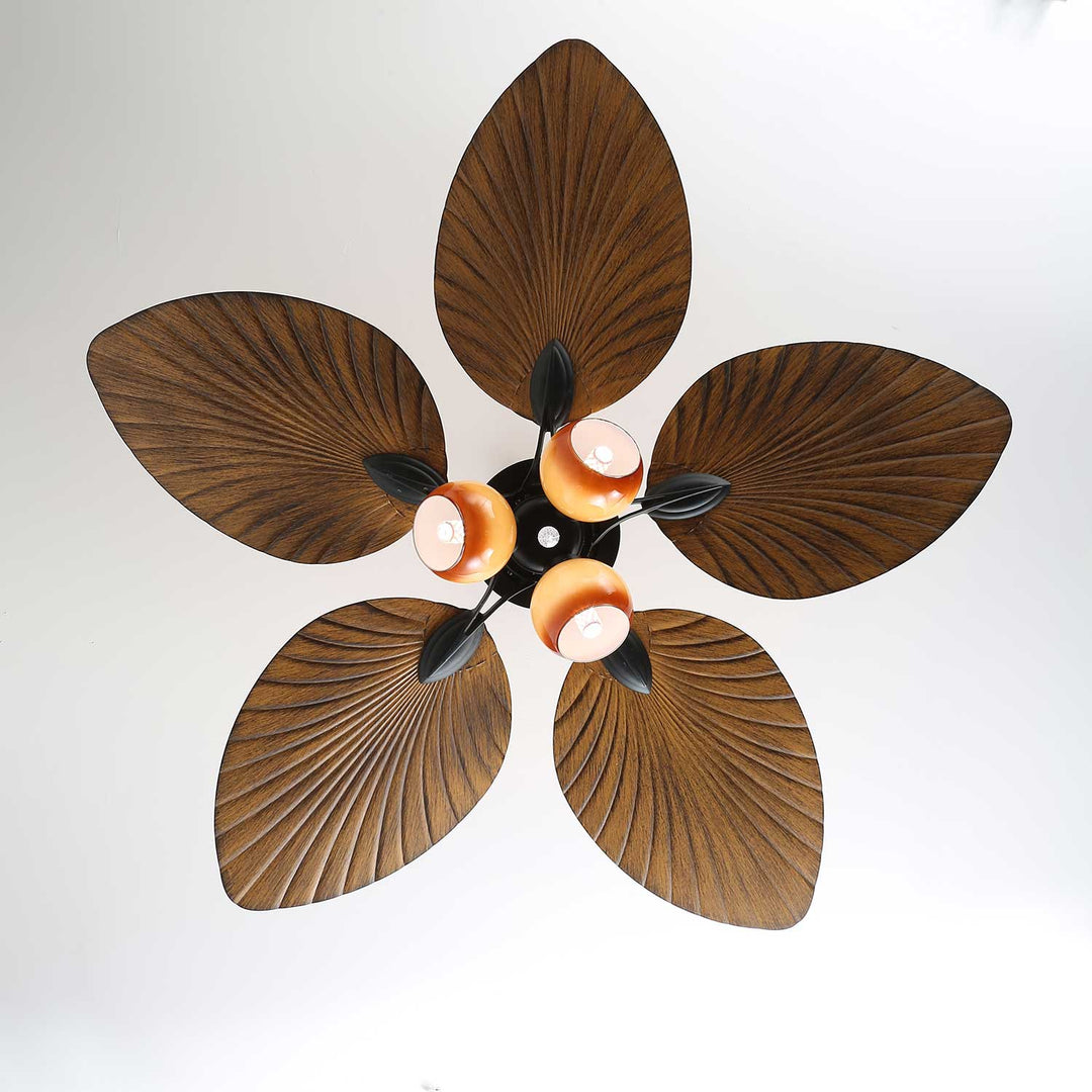 Palm Whisper Tropical Ceiling Fan Light - Vakkerlight