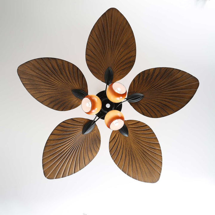 Palm Whisper Tropical Ceiling Fan Light - Vakkerlight