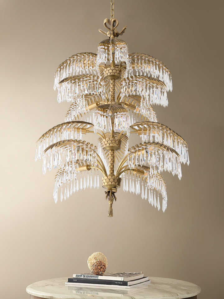 Palmera Brass Chandelier - Vakkerlight