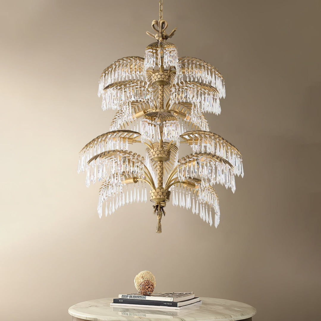 Palmera Brass Chandelier - Vakkerlight
