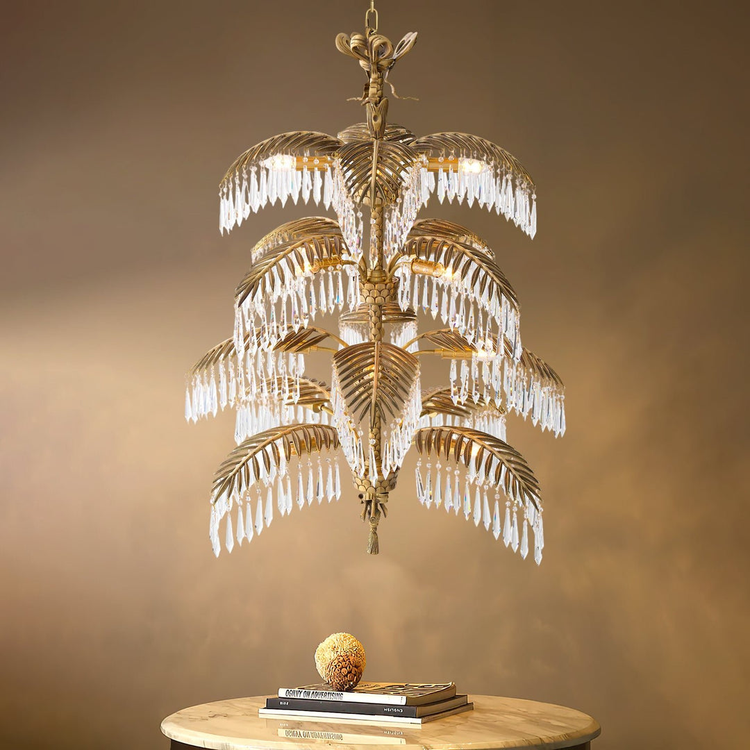 Palmera Brass Chandelier - Vakkerlight