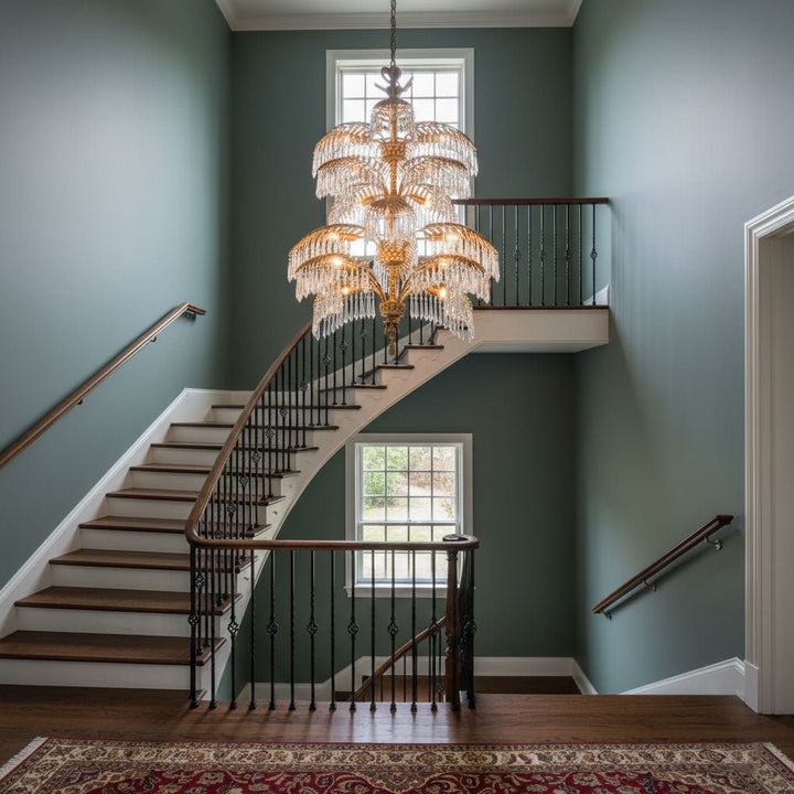 Palmera Brass Chandelier - Vakkerlight