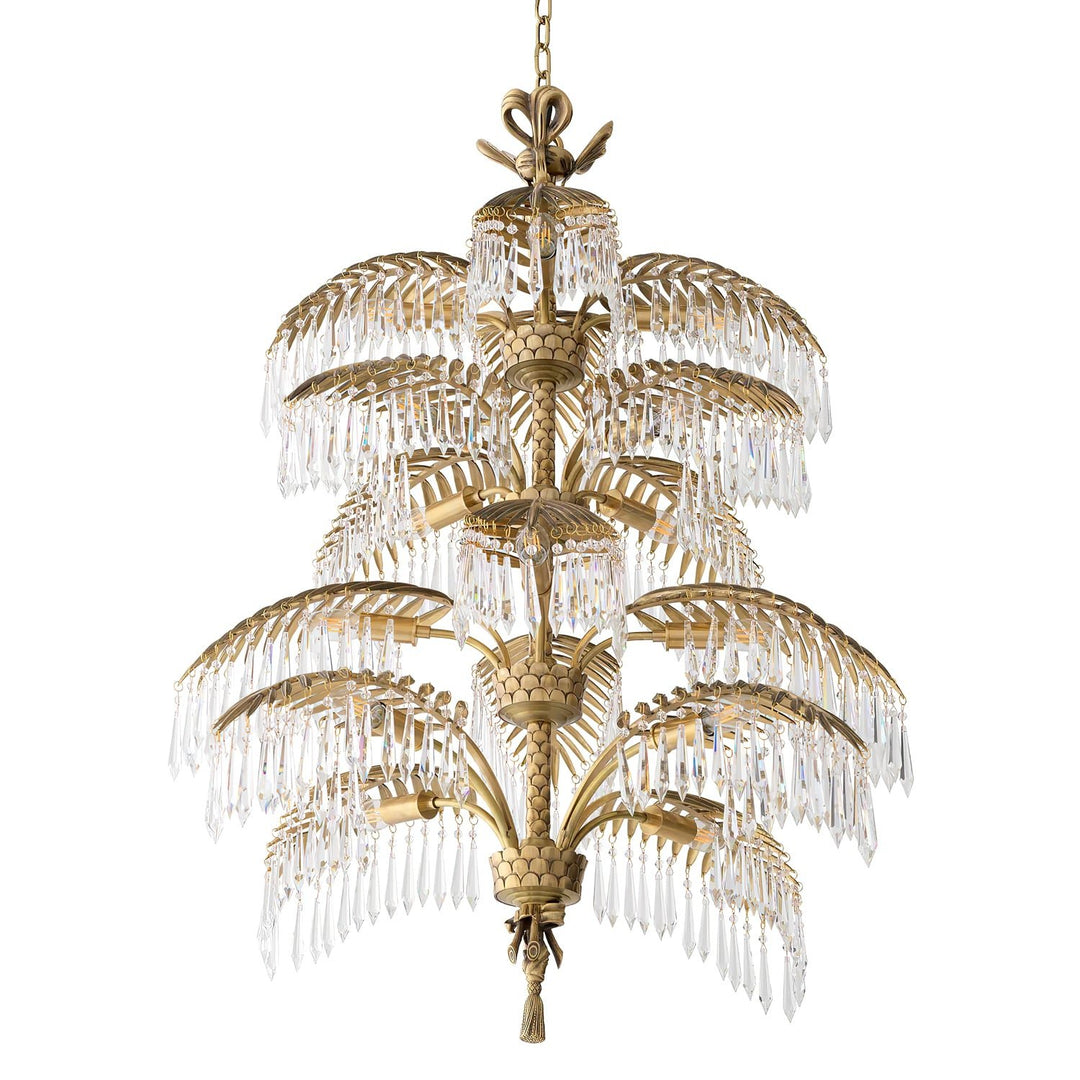 Palmera Brass Chandelier - Vakkerlight