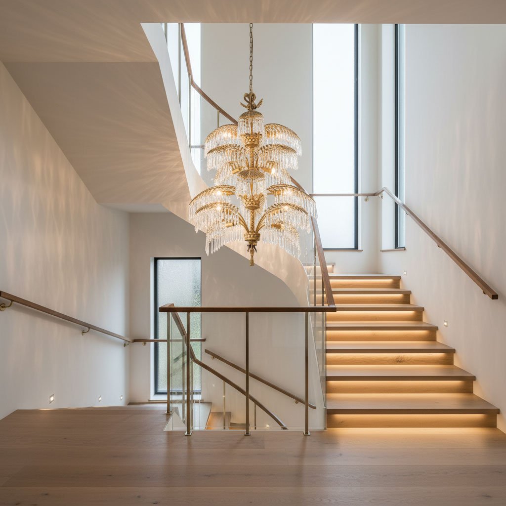 Palmera Brass Chandelier - Vakkerlight
