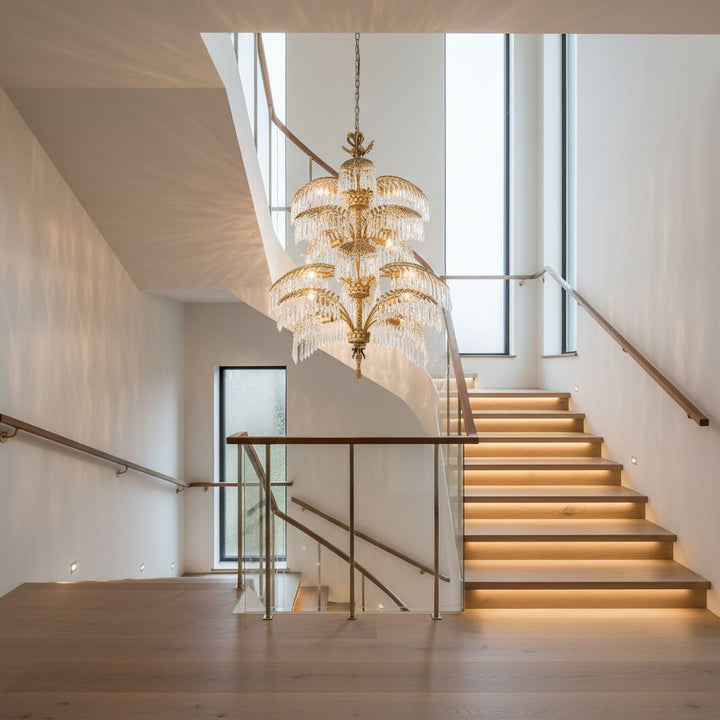 Palmera Brass Chandelier - Vakkerlight