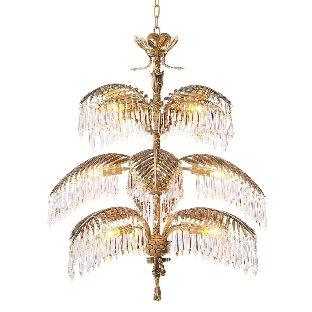 Palmera Brass Chandelier - Vakkerlight