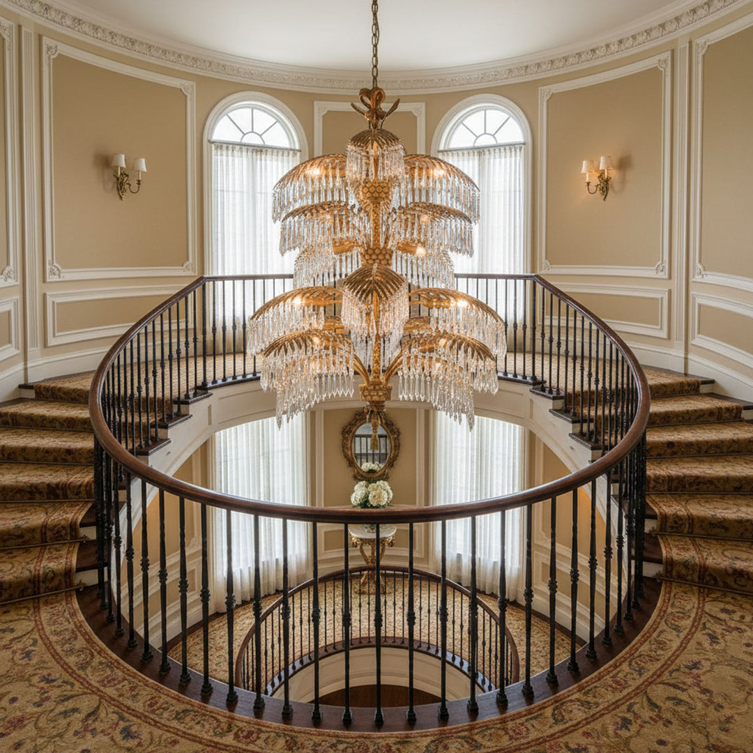 Palmera Brass Chandelier - Vakkerlight