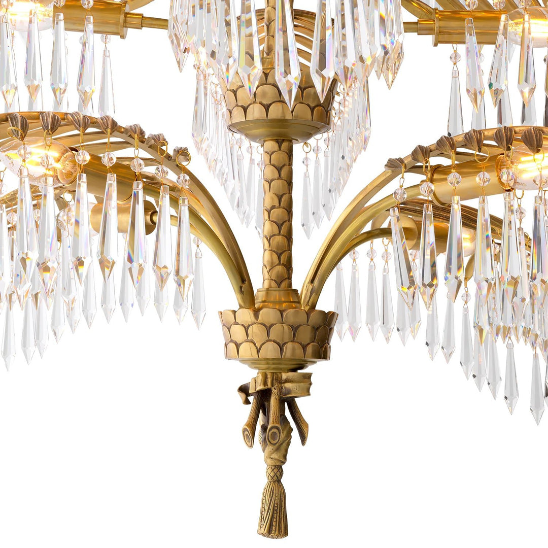 Palmera Brass Chandelier - Vakkerlight