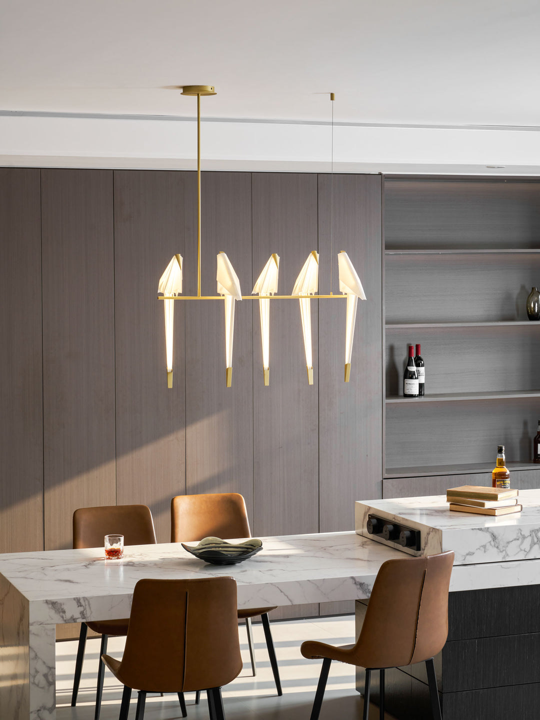 Paper Crane Bird LED Chandelier - Vakkerlight