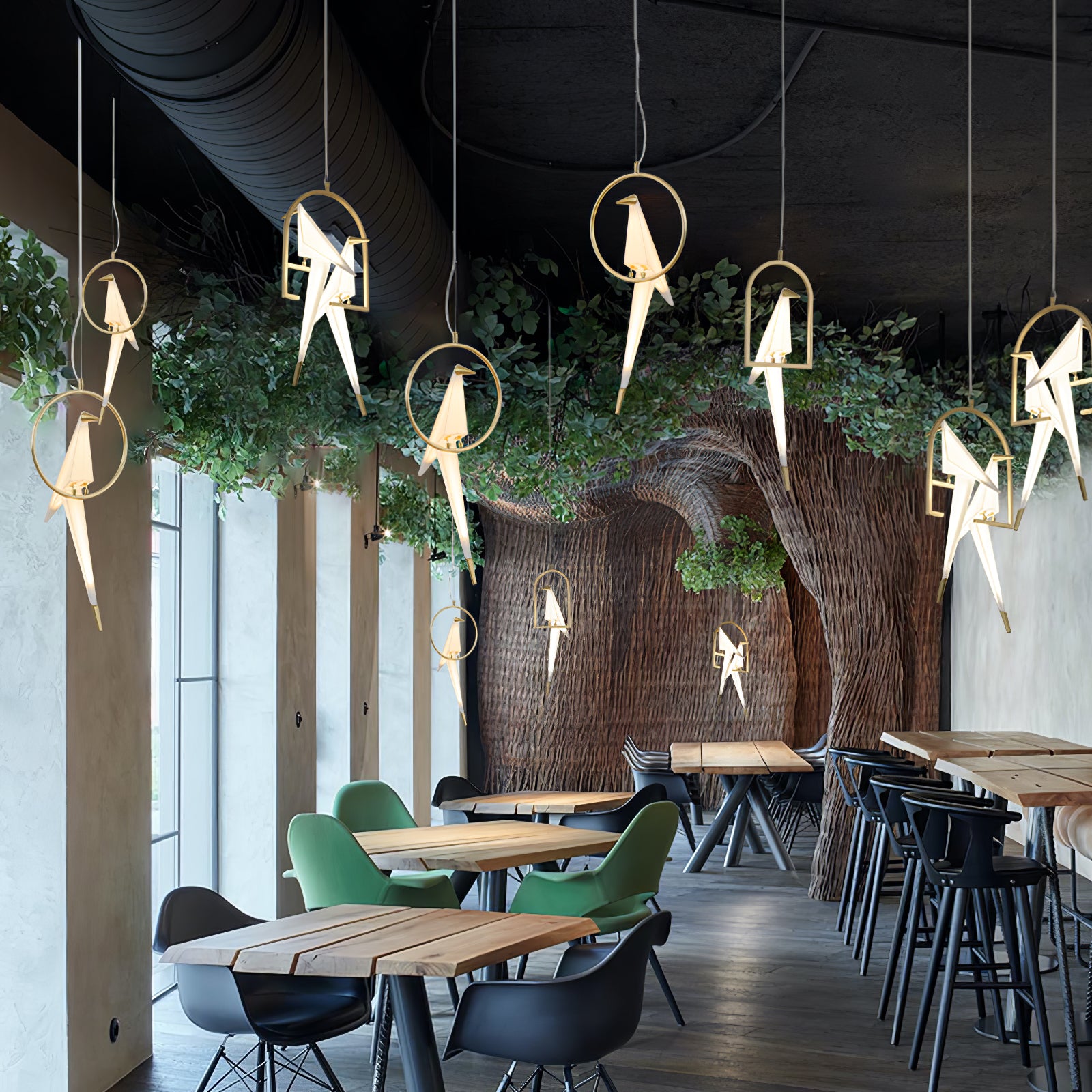 Paper Crane Bird LED Chandelier – Vakkerlight
